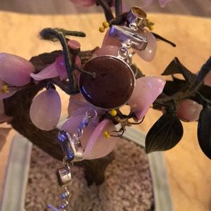 Vintage 925 jasper Biwa pearl citron bracelet